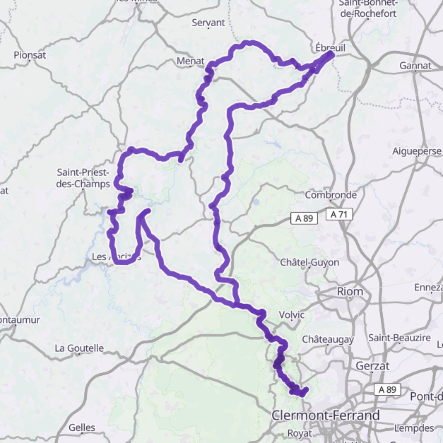 Map itinerary