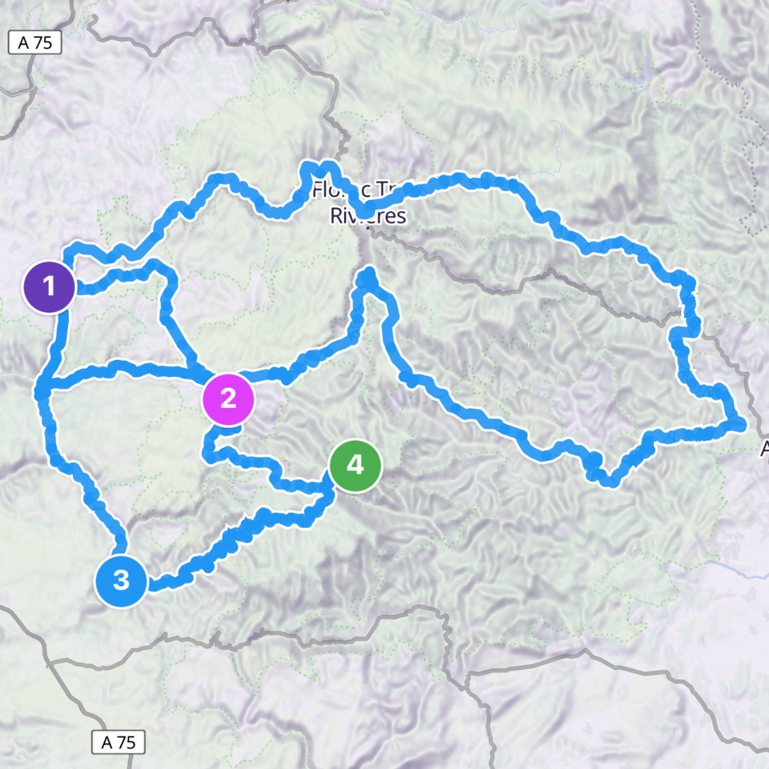 Map itinerary