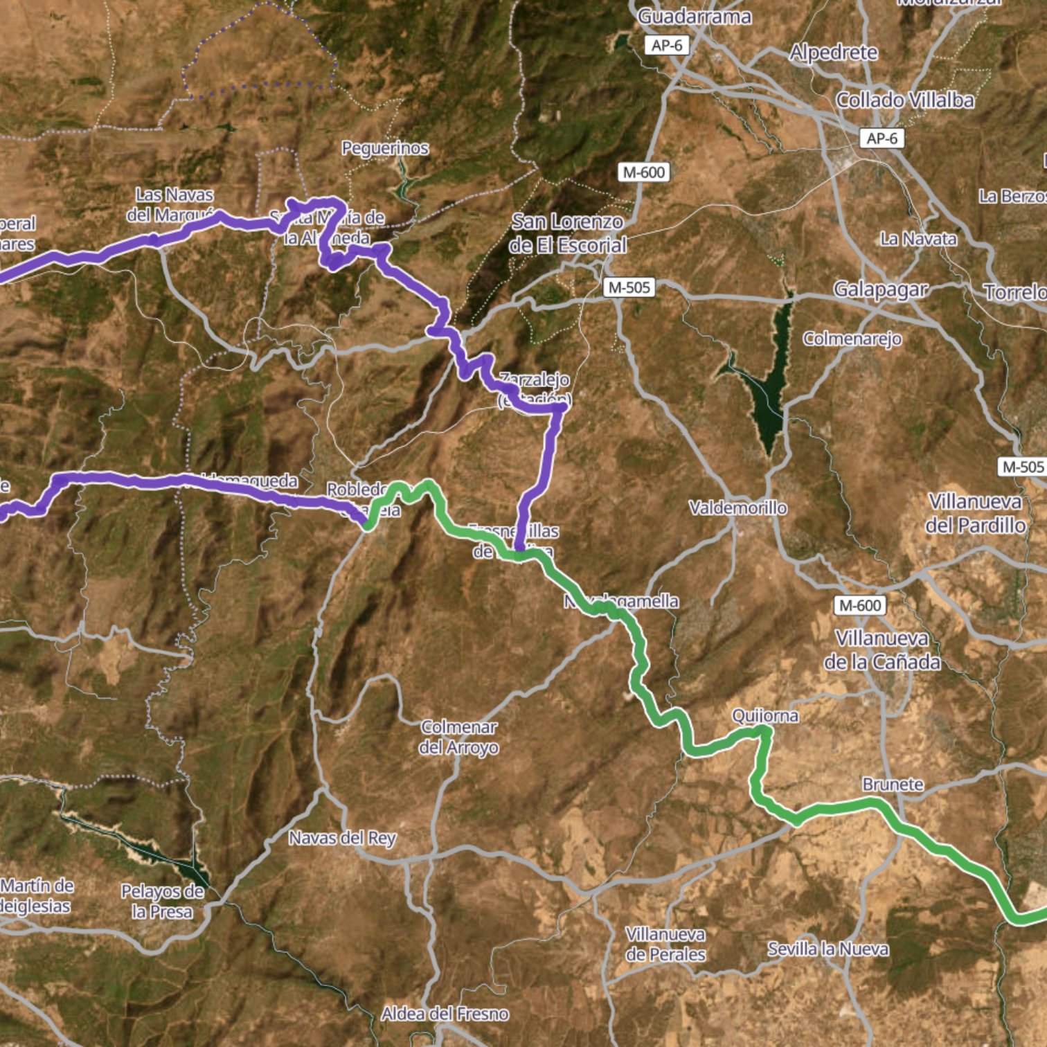 Map itinerary