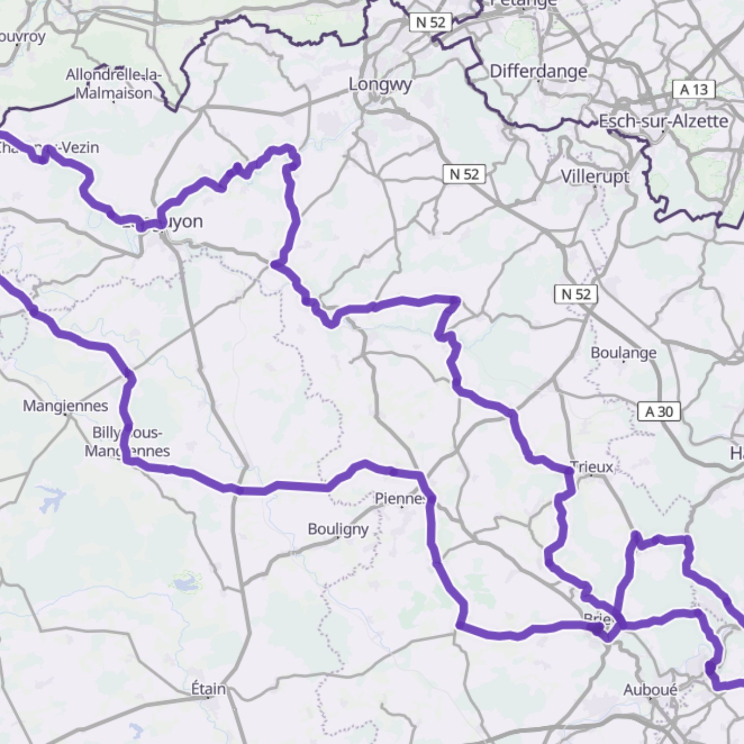 Map itinerary