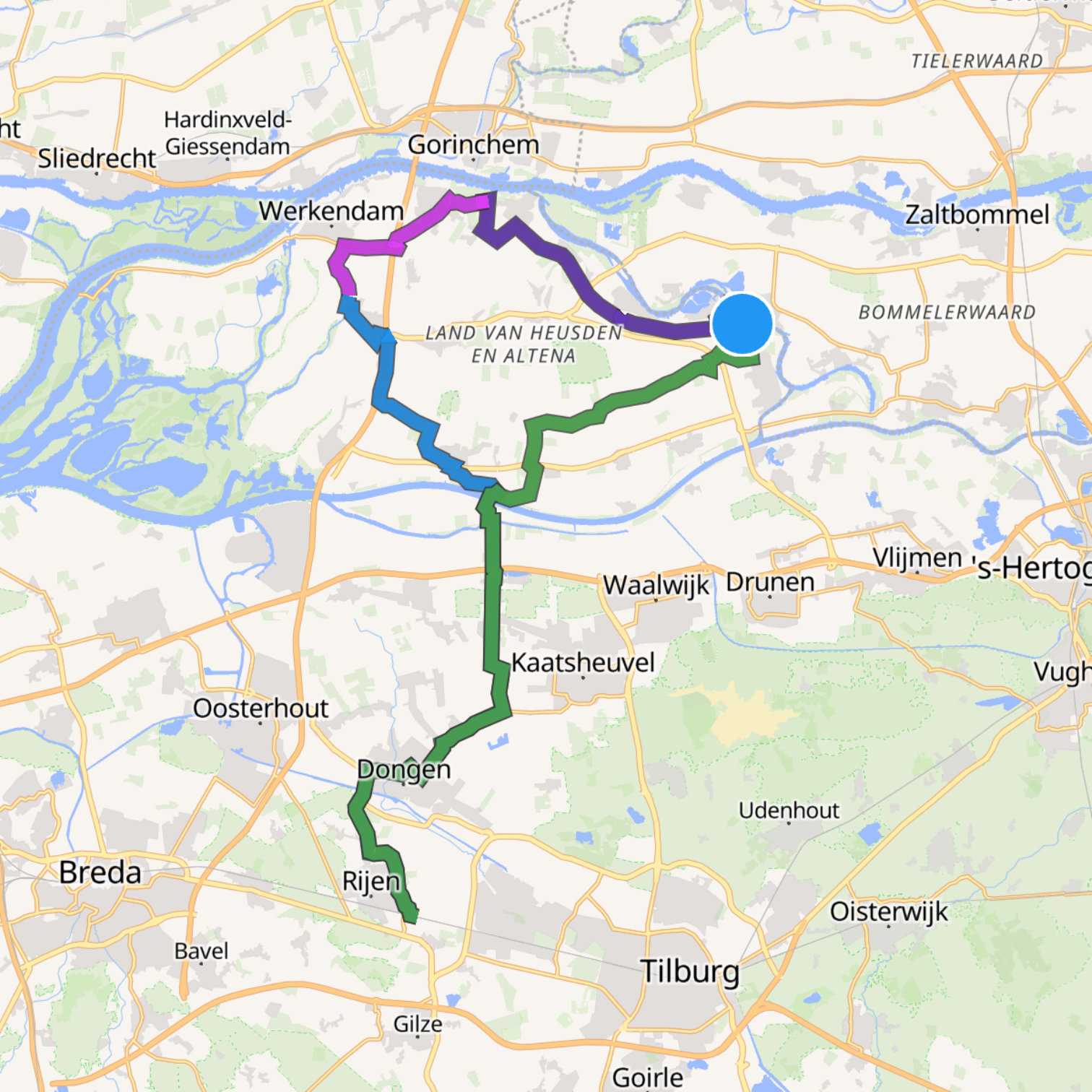 Map itinerary