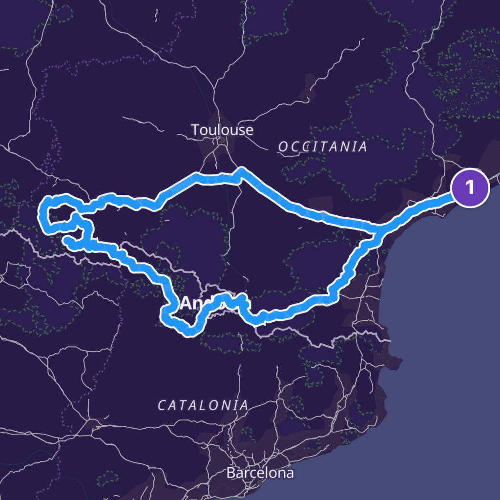 Map itinerary