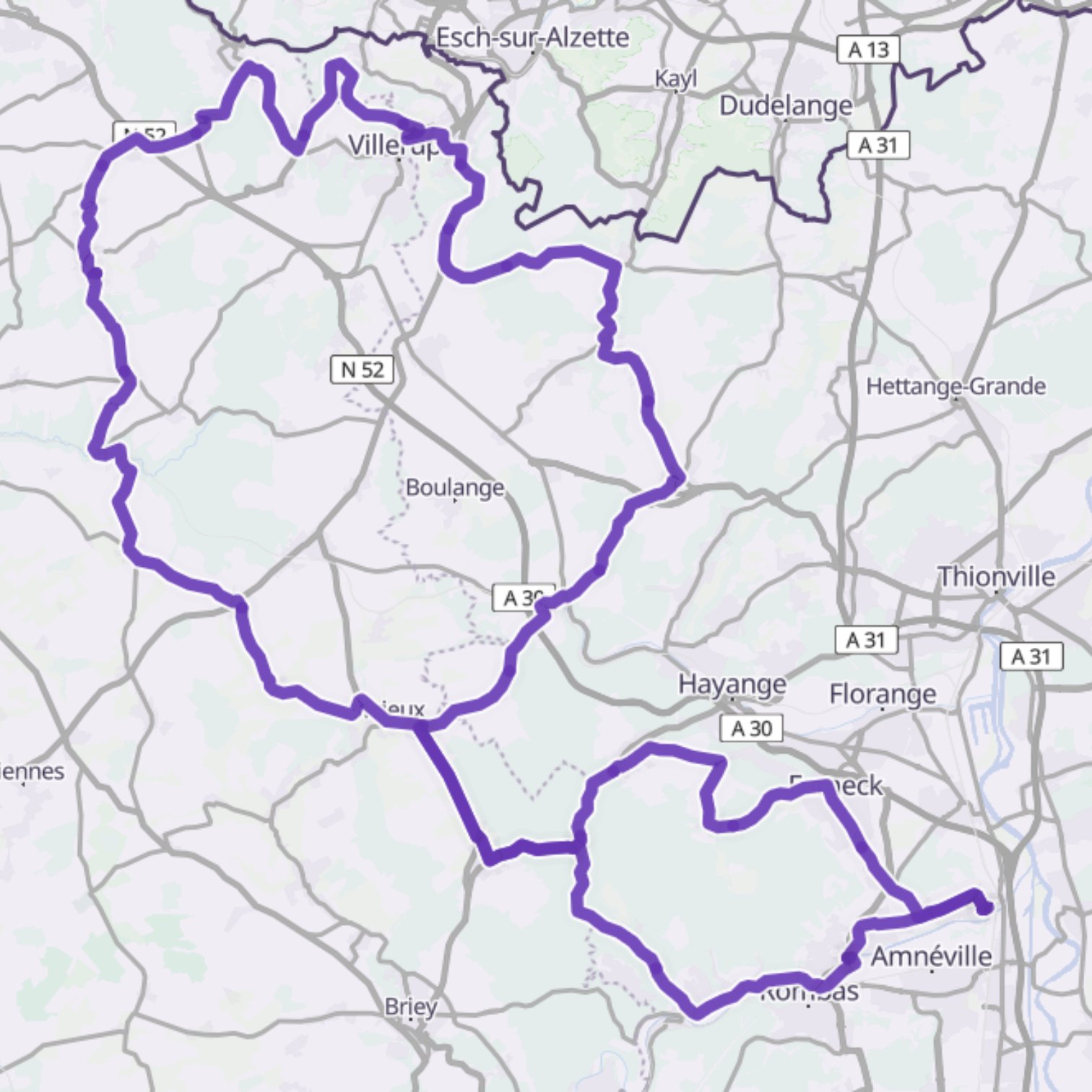 Map itinerary