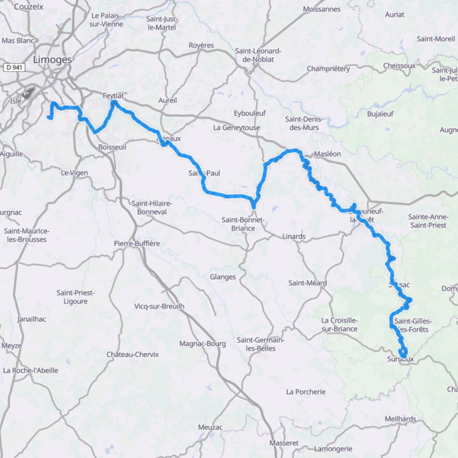Map itinerary