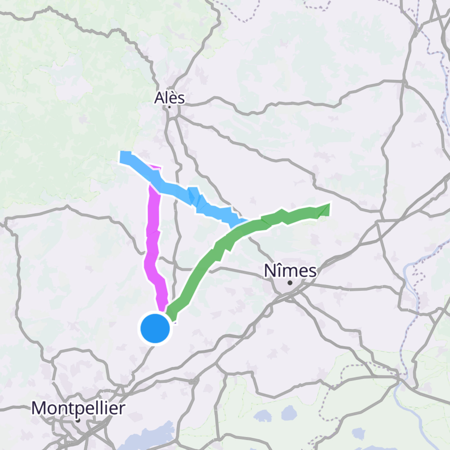 Map itinerary