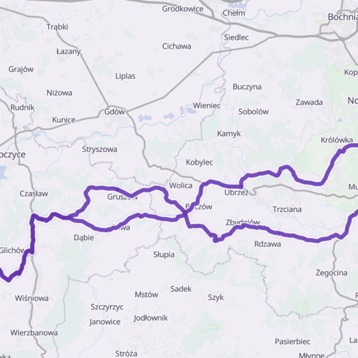 Map itinerary