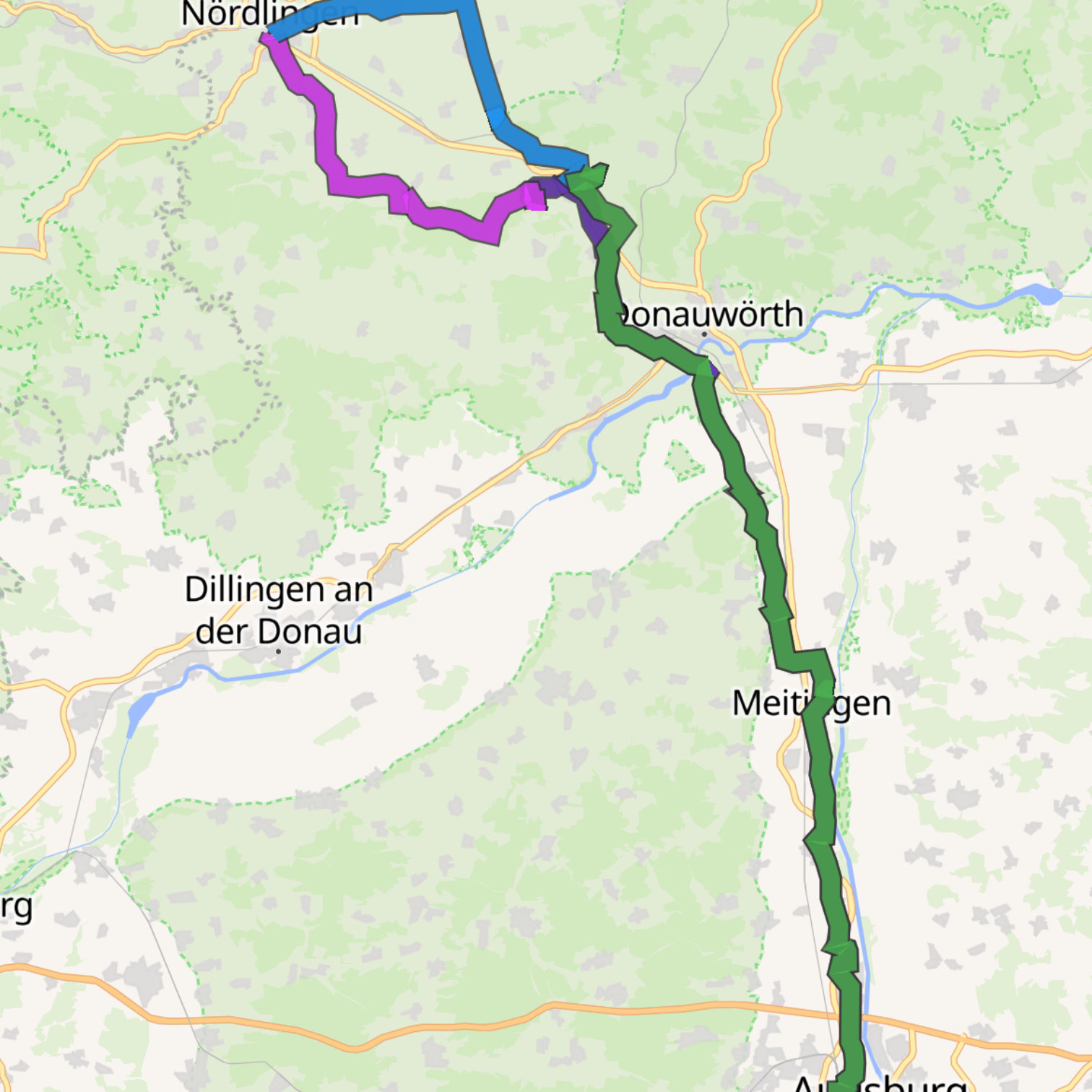 Map itinerary