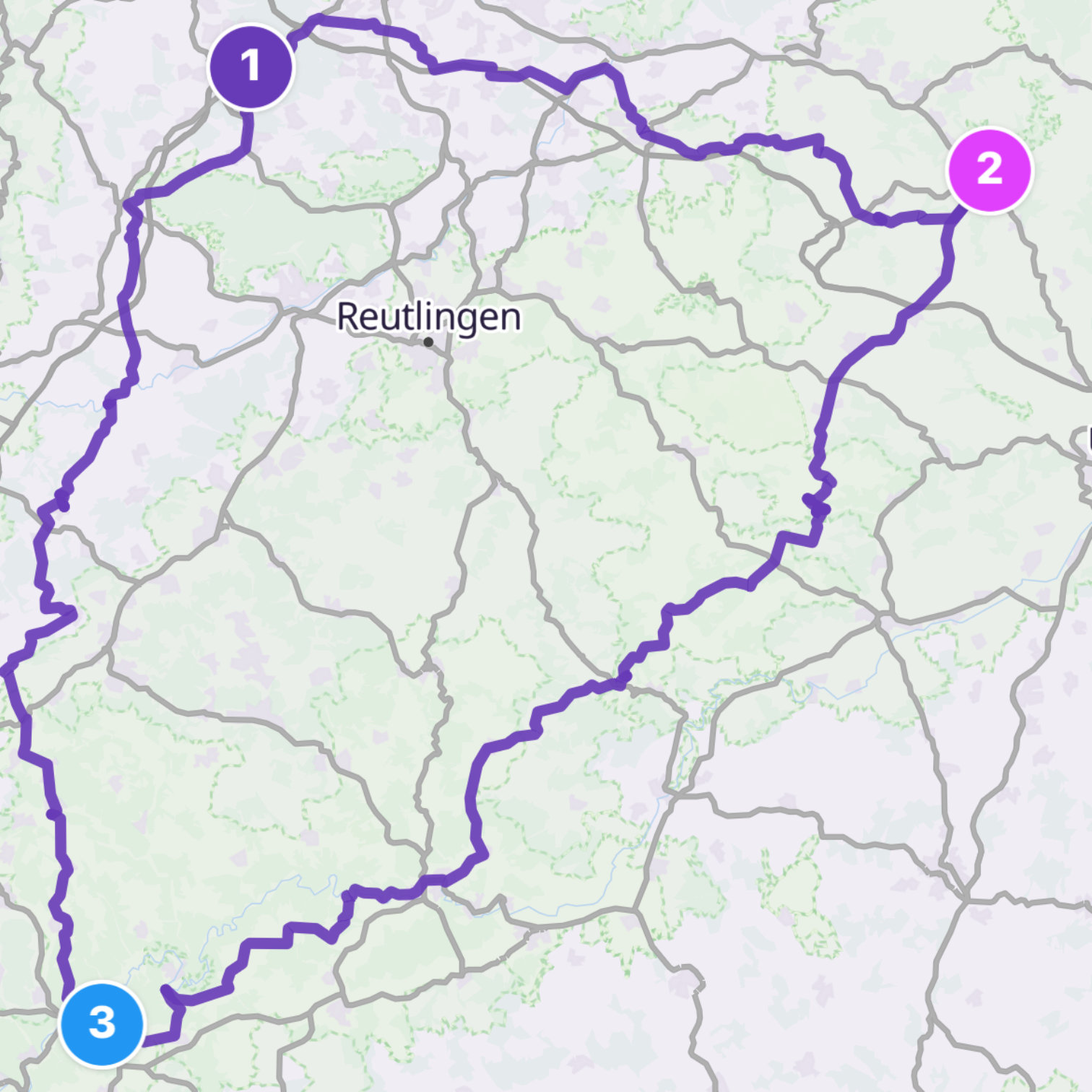 Map itinerary