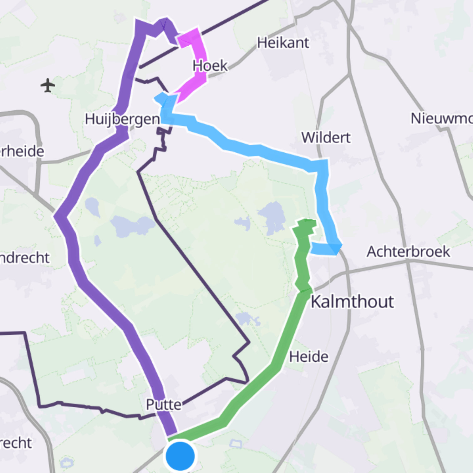 Map itinerary