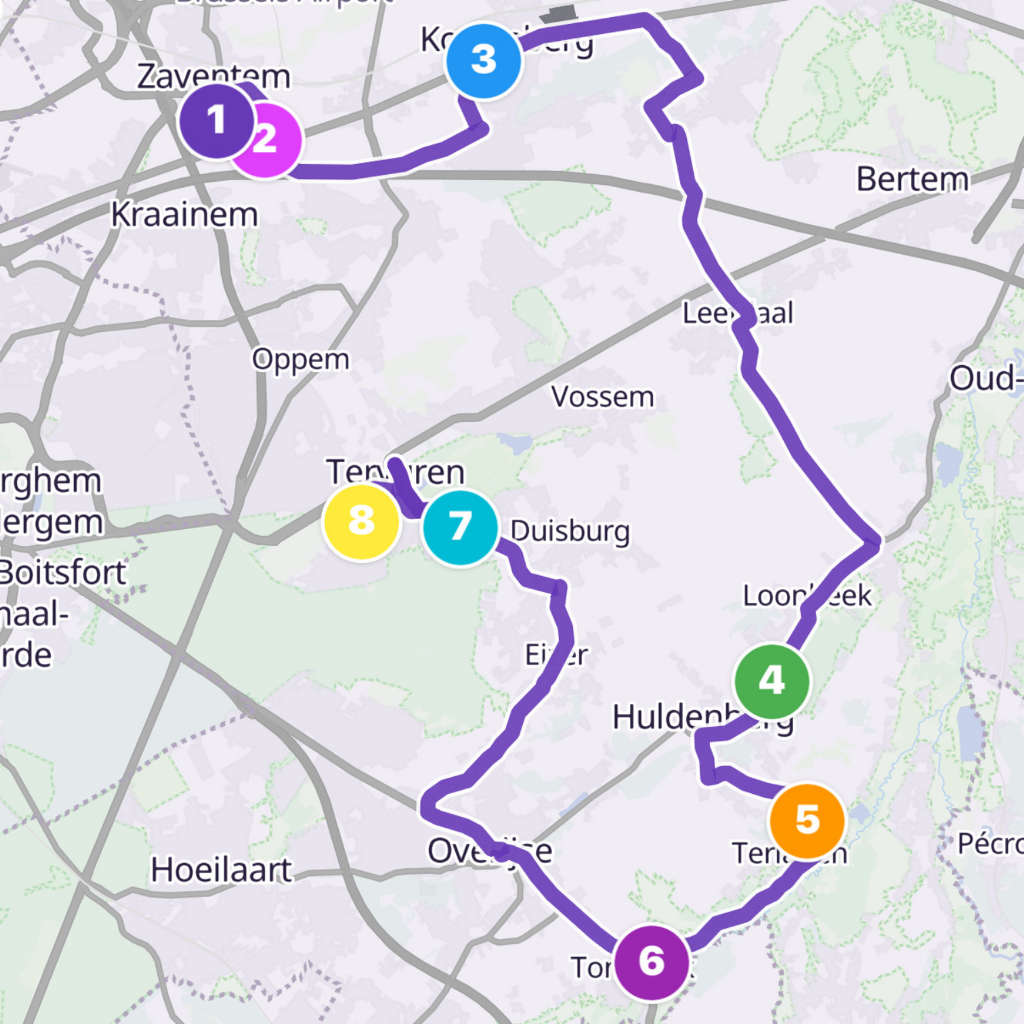 Map itinerary