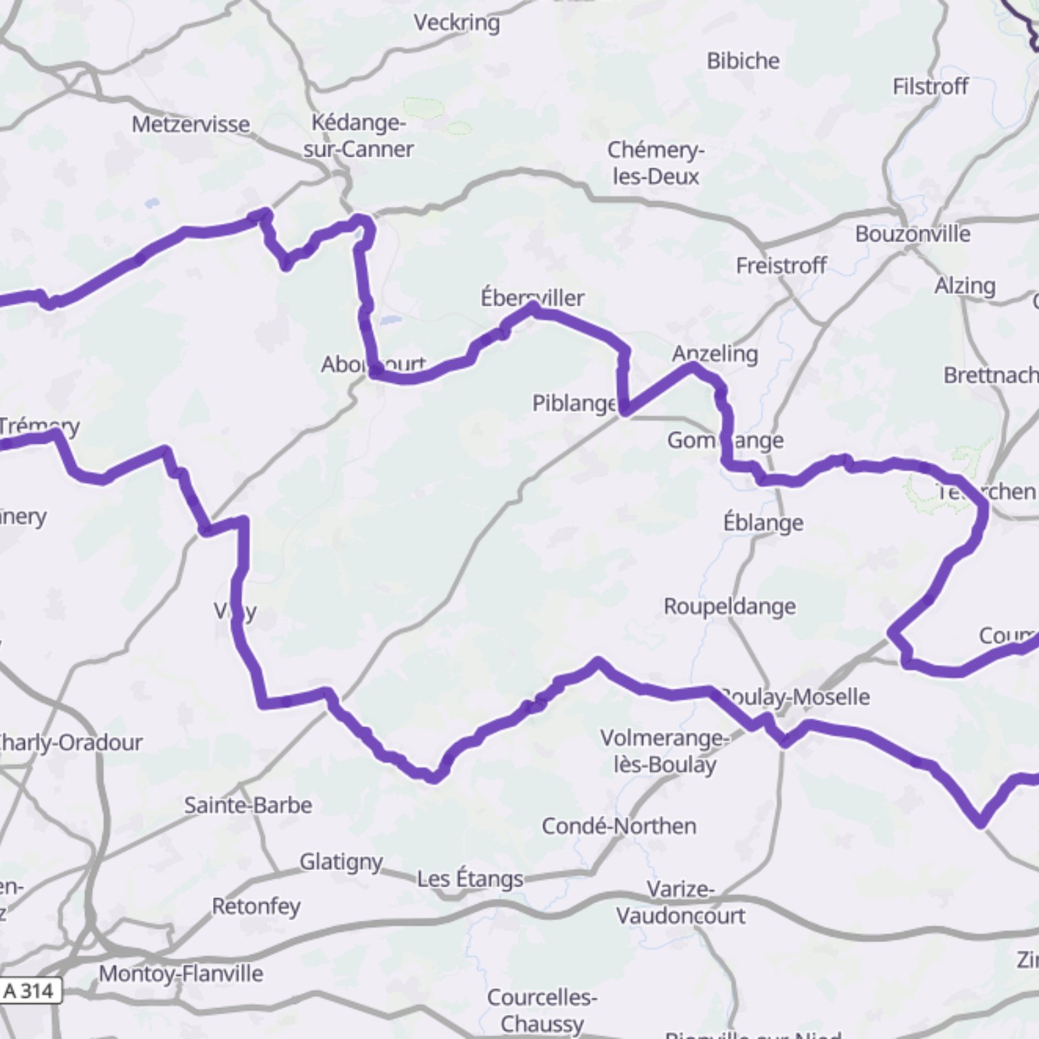 Map itinerary