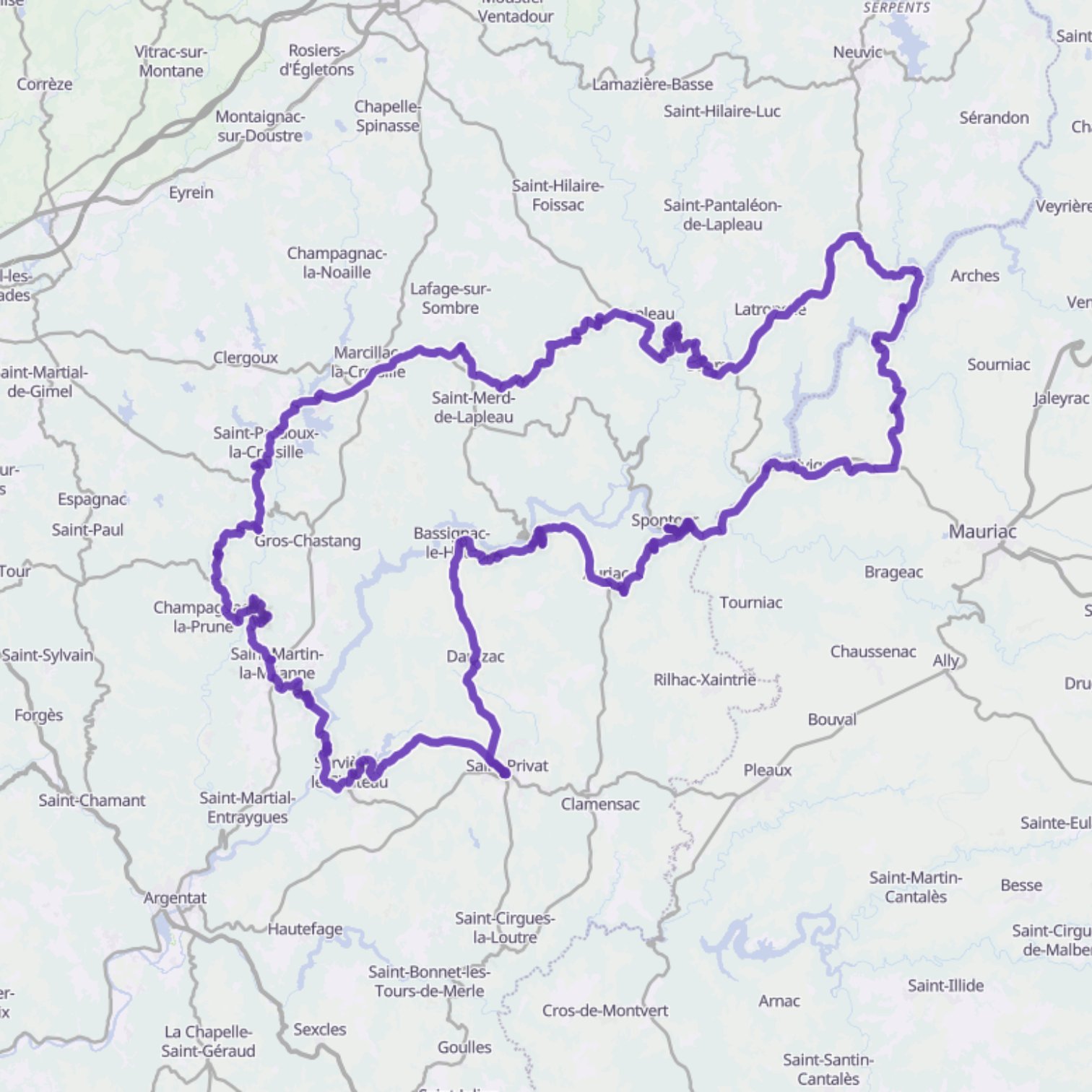Map itinerary
