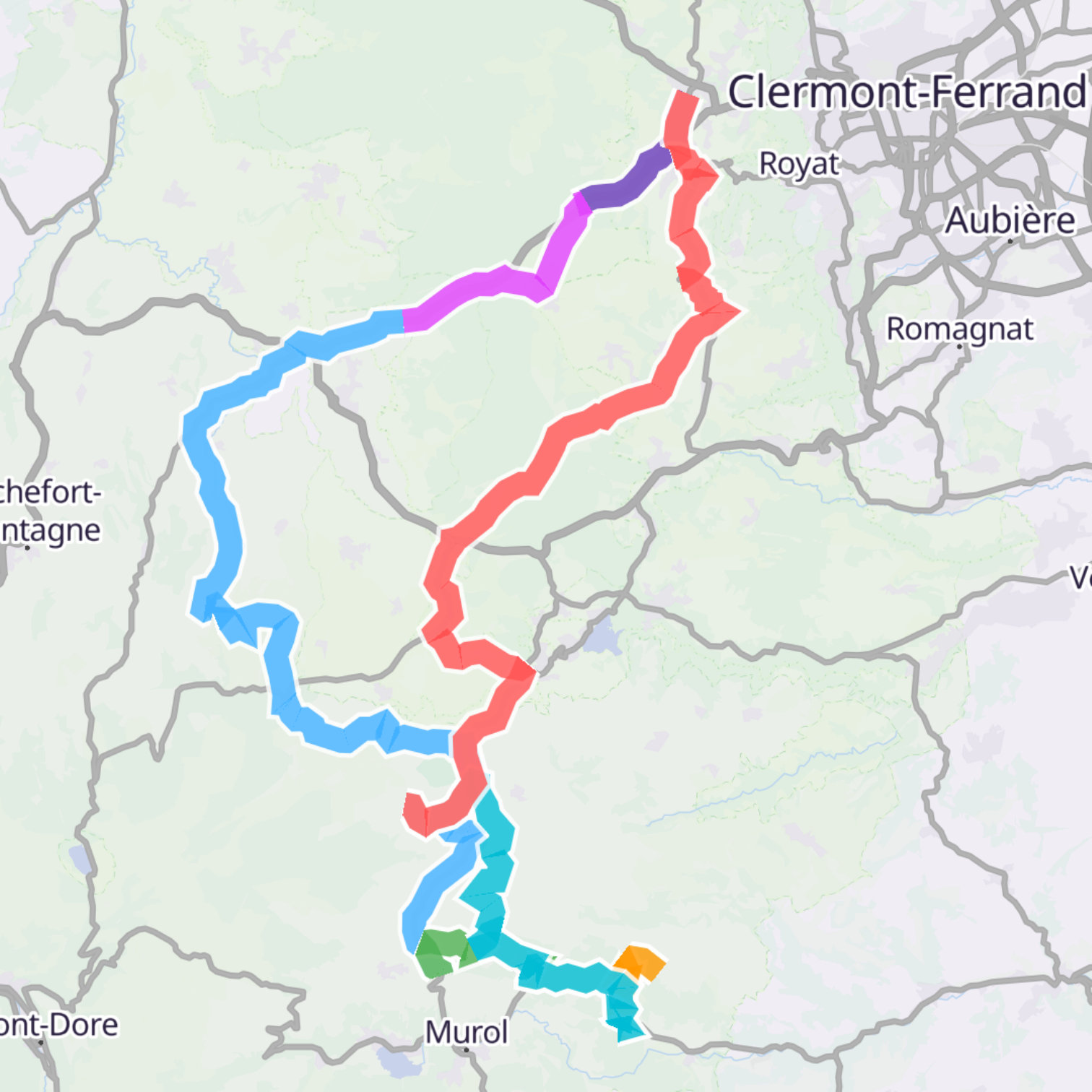 Map itinerary
