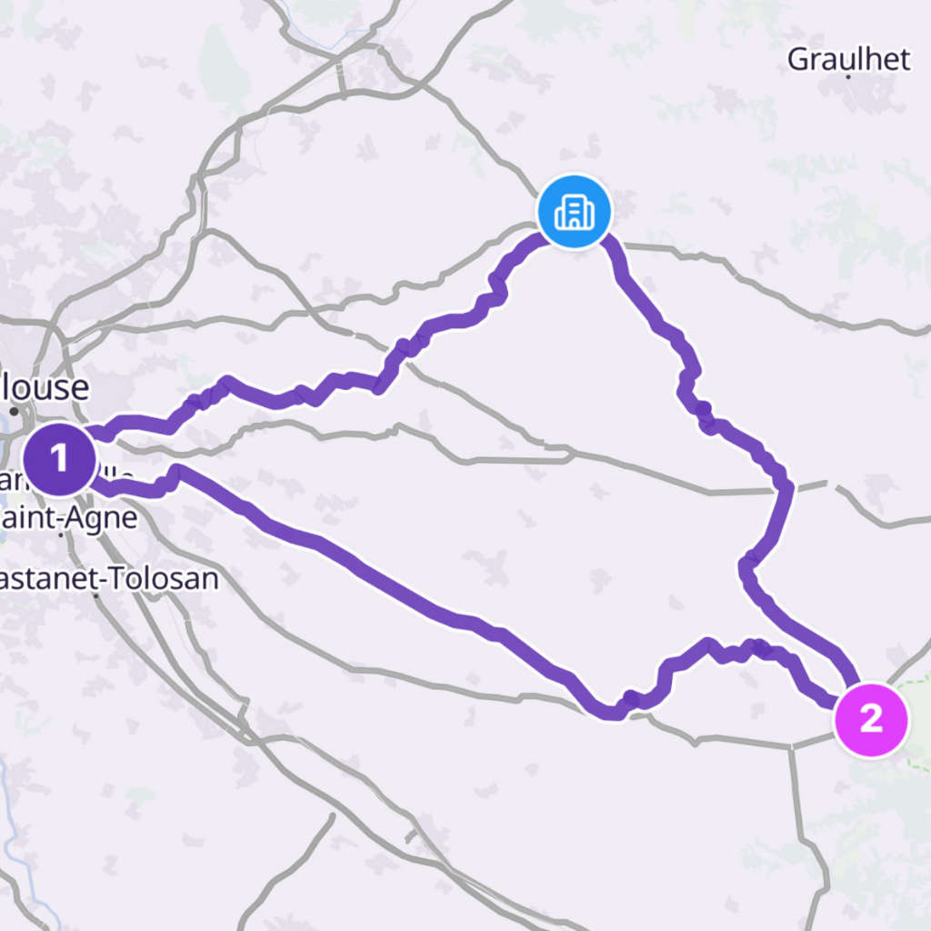 Map itinerary