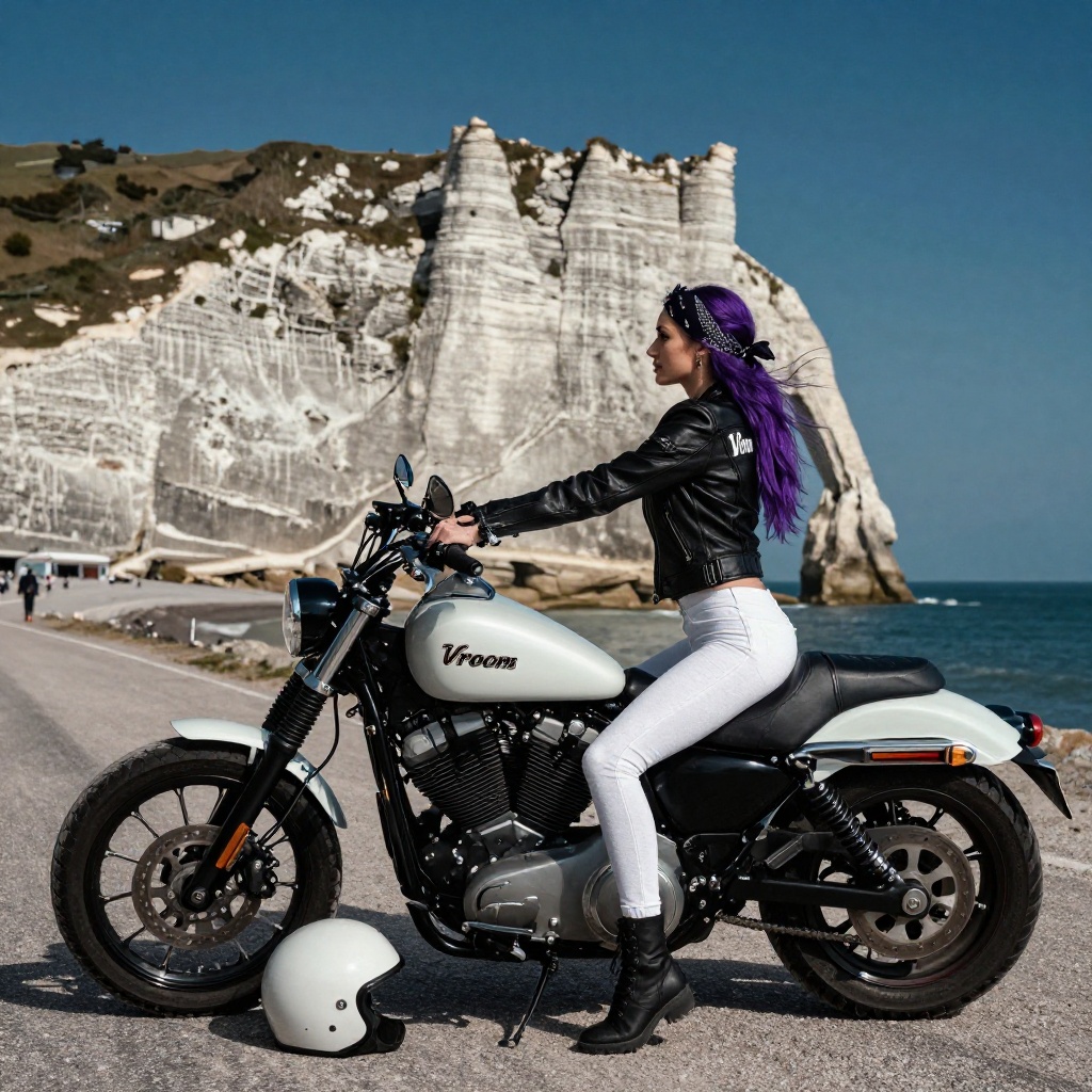 Falaises et Plages de Normandie à Moto