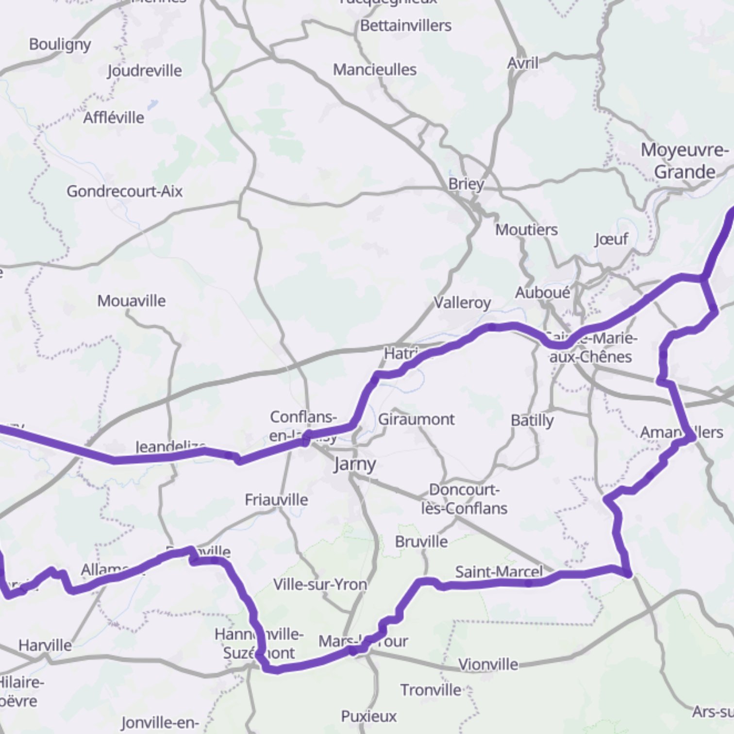 Map itinerary