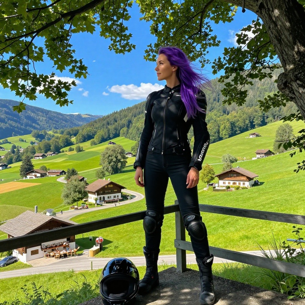 Bayerische Landstraßen-Kurvenfahrt