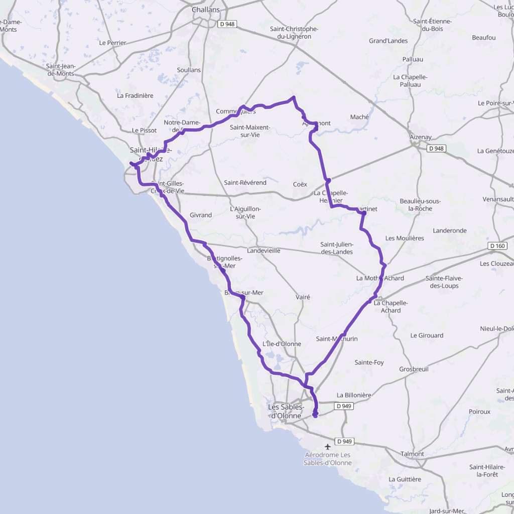 Map itinerary