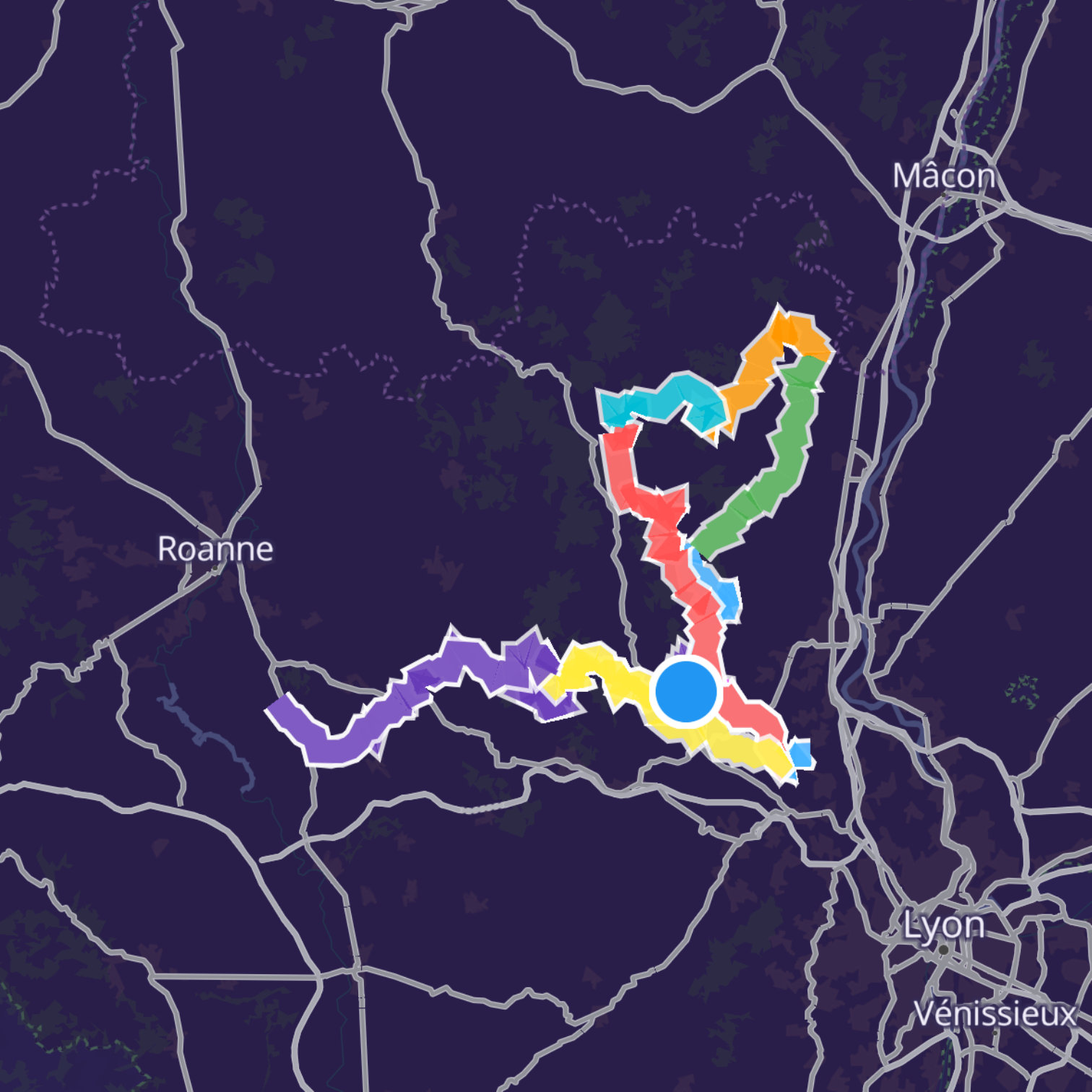 Map itinerary