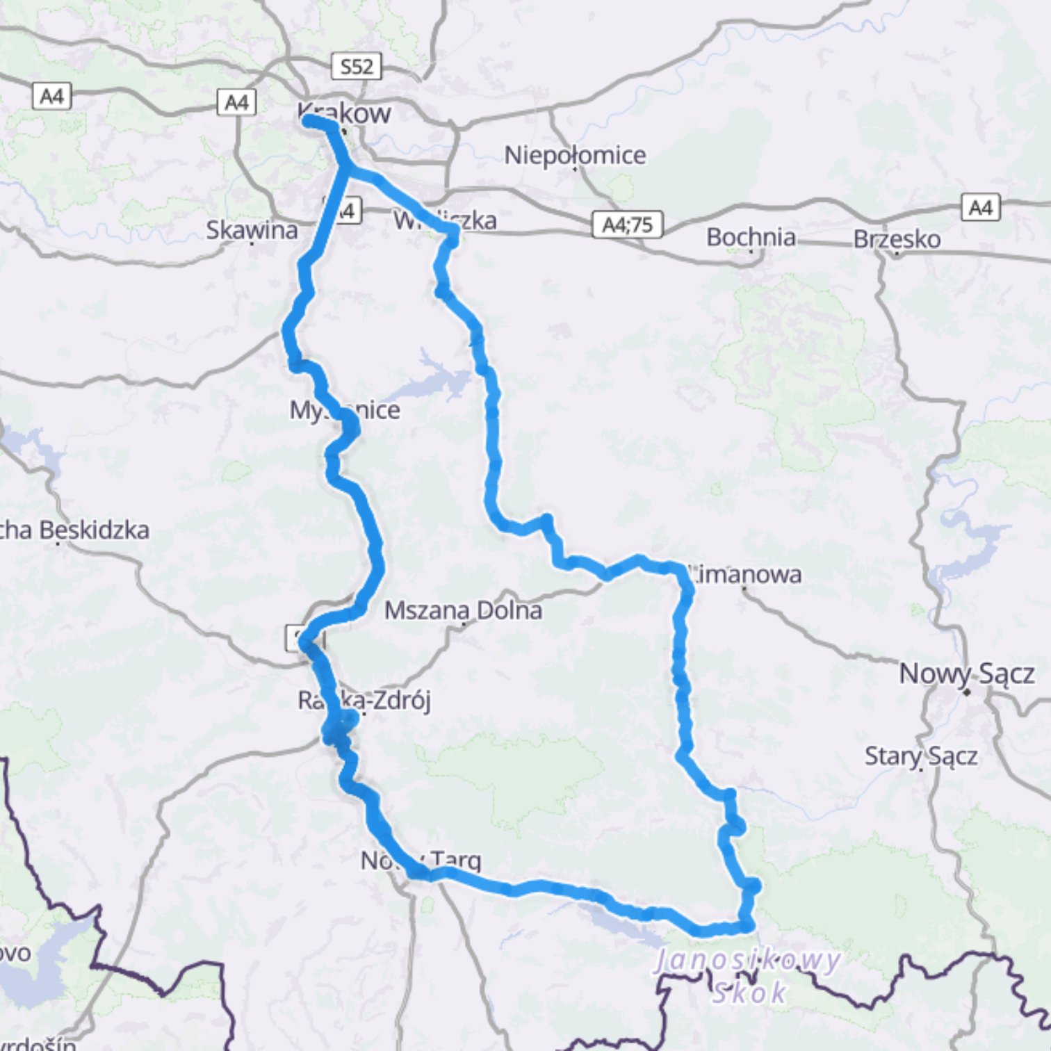 Map itinerary