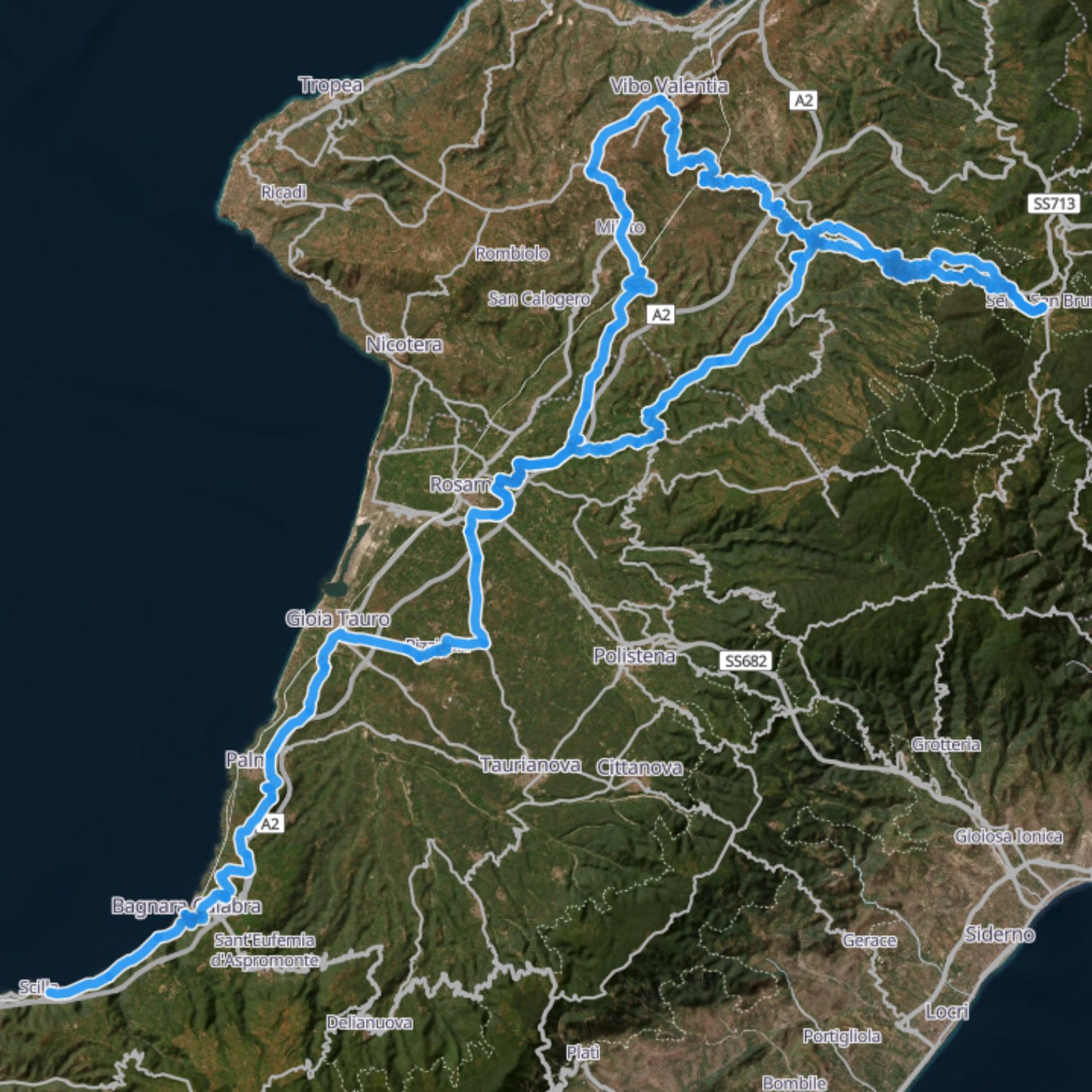 Map itinerary