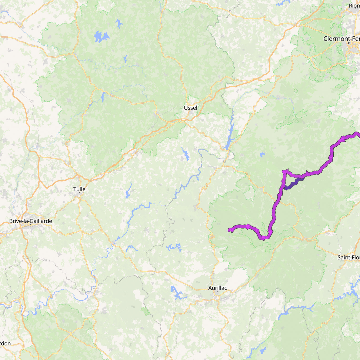 Map itinerary