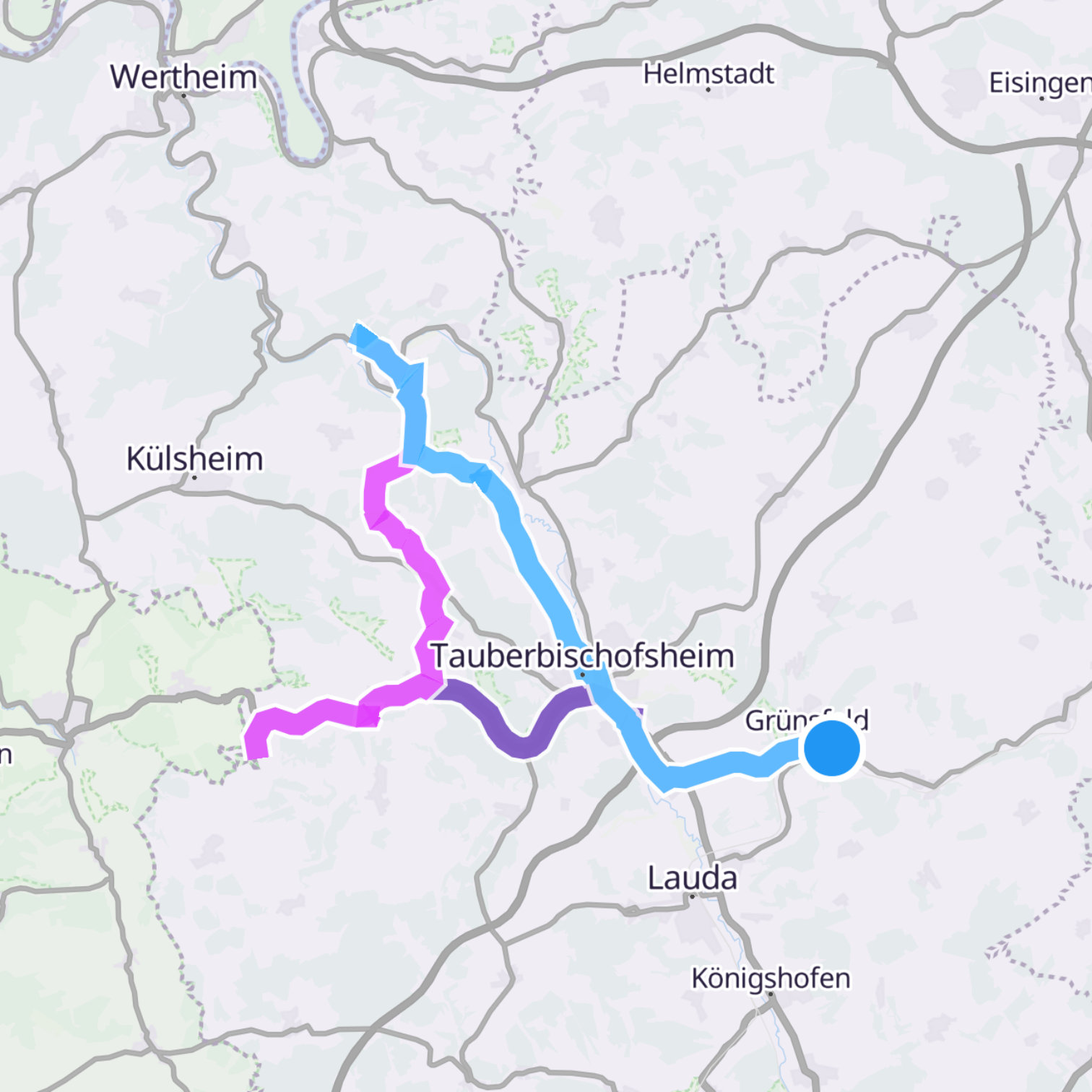 Map itinerary