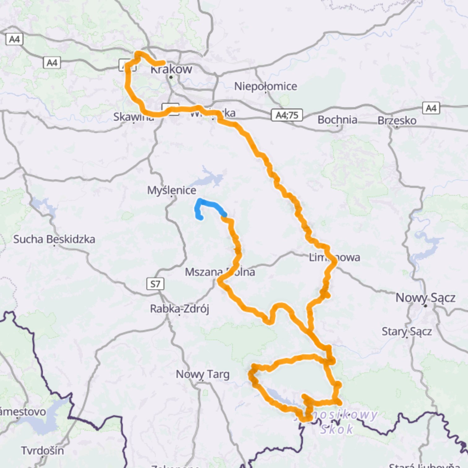 Map itinerary