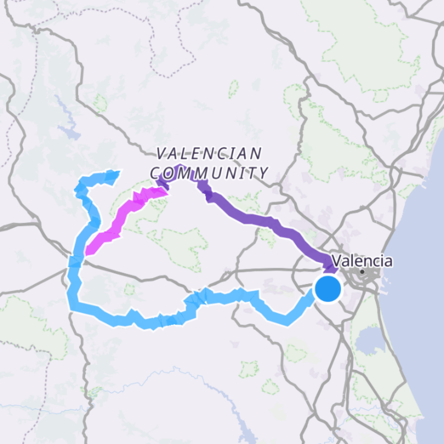 Map itinerary