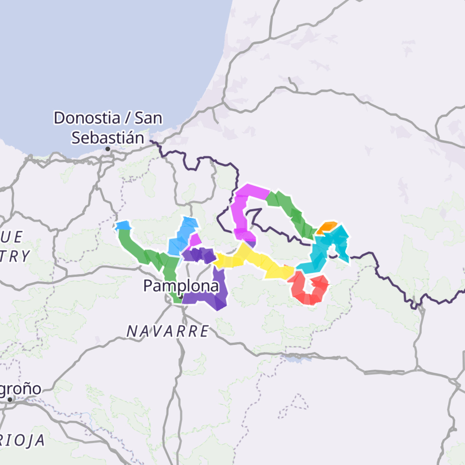 Map itinerary