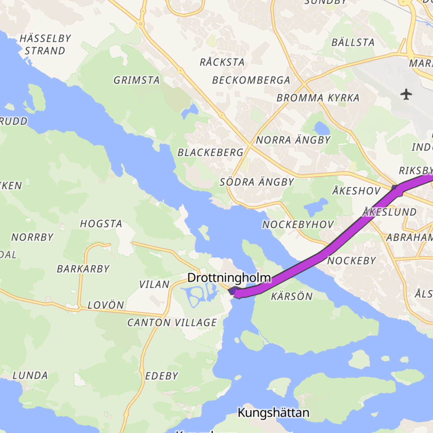 Map itinerary