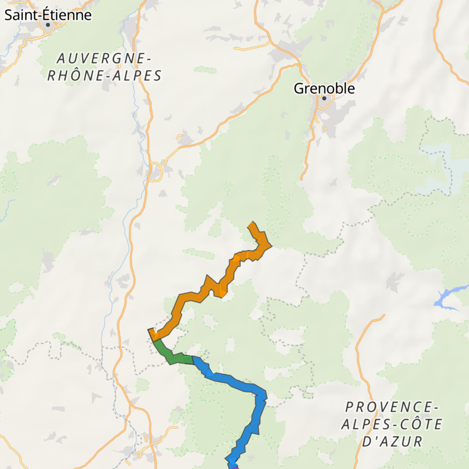 Map itinerary
