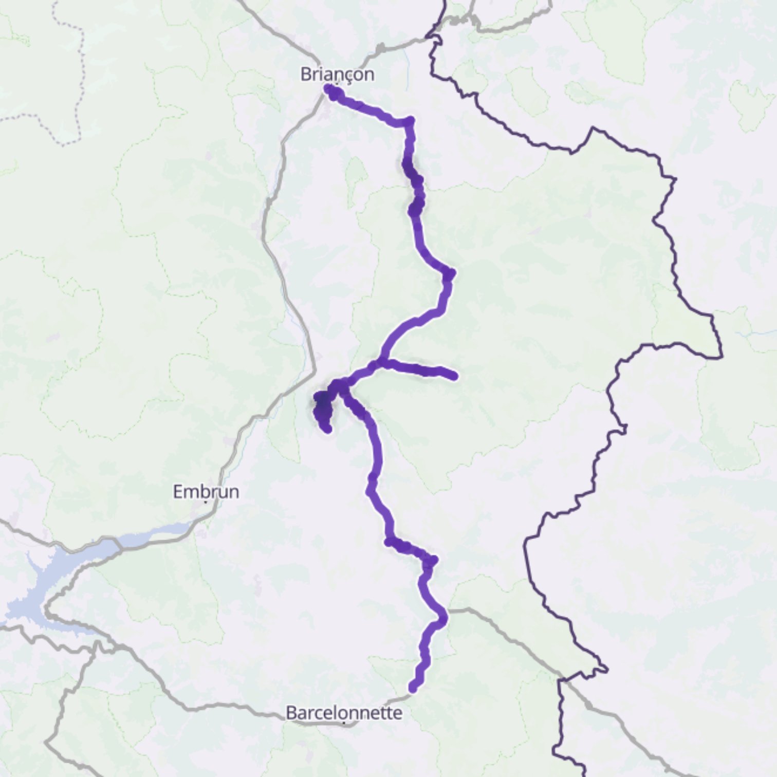 Map itinerary