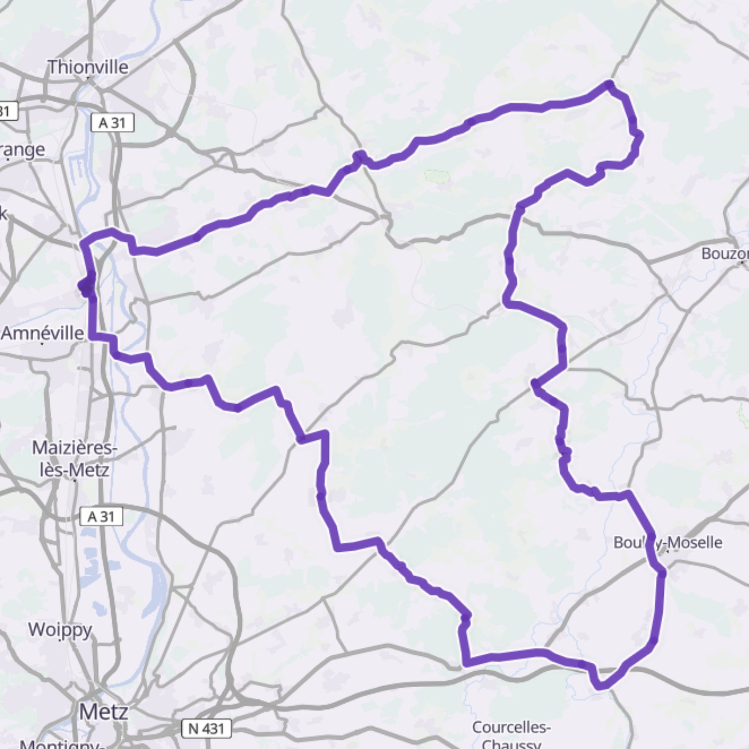 Map itinerary