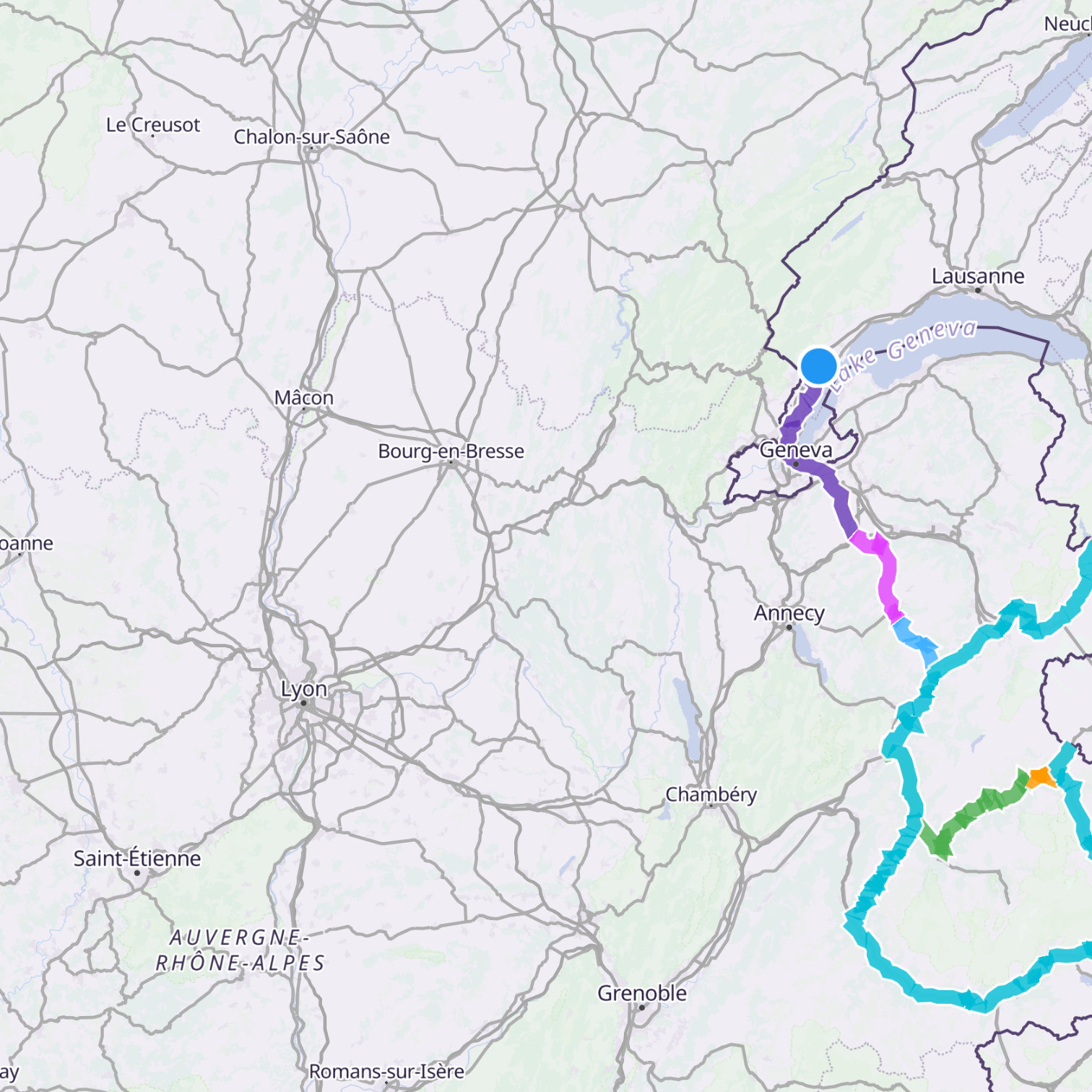 Map itinerary