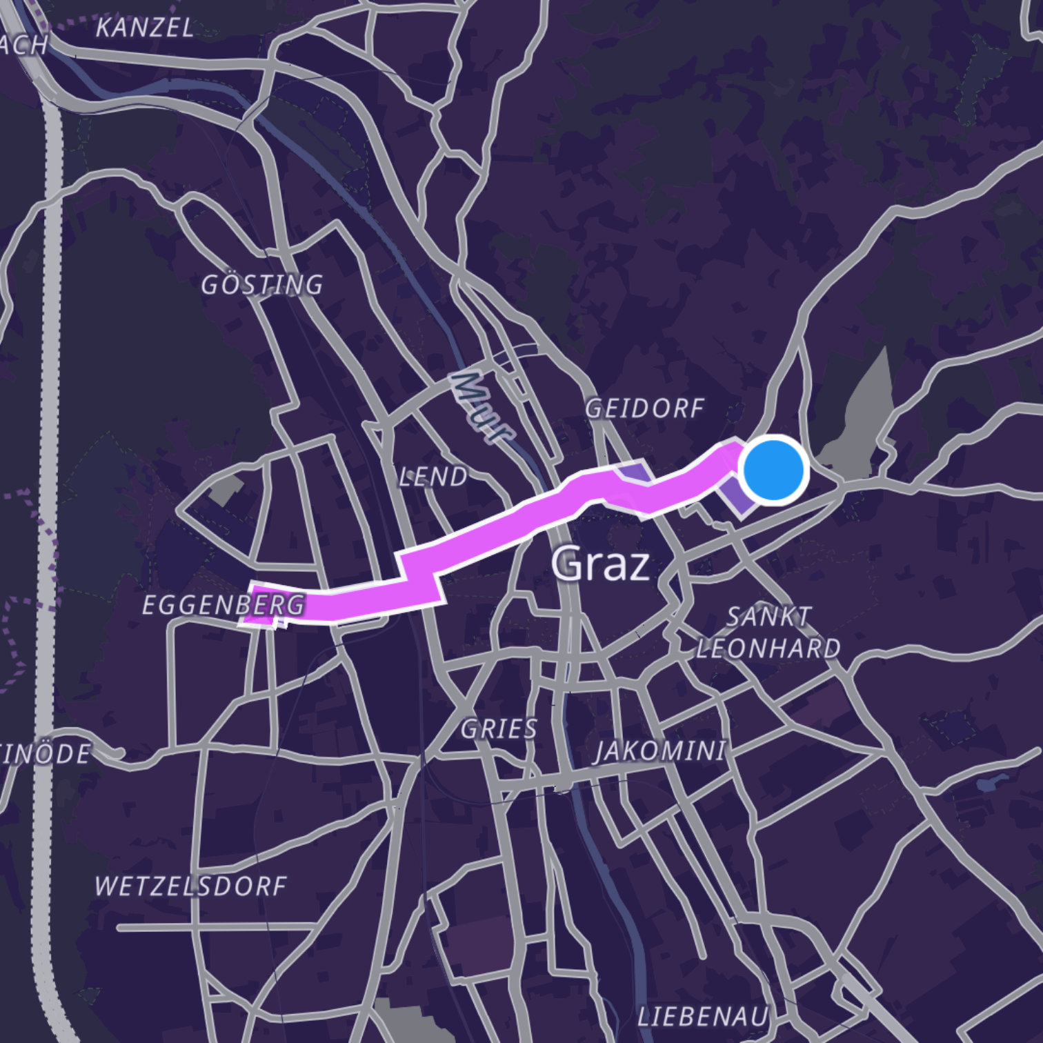 Map itinerary