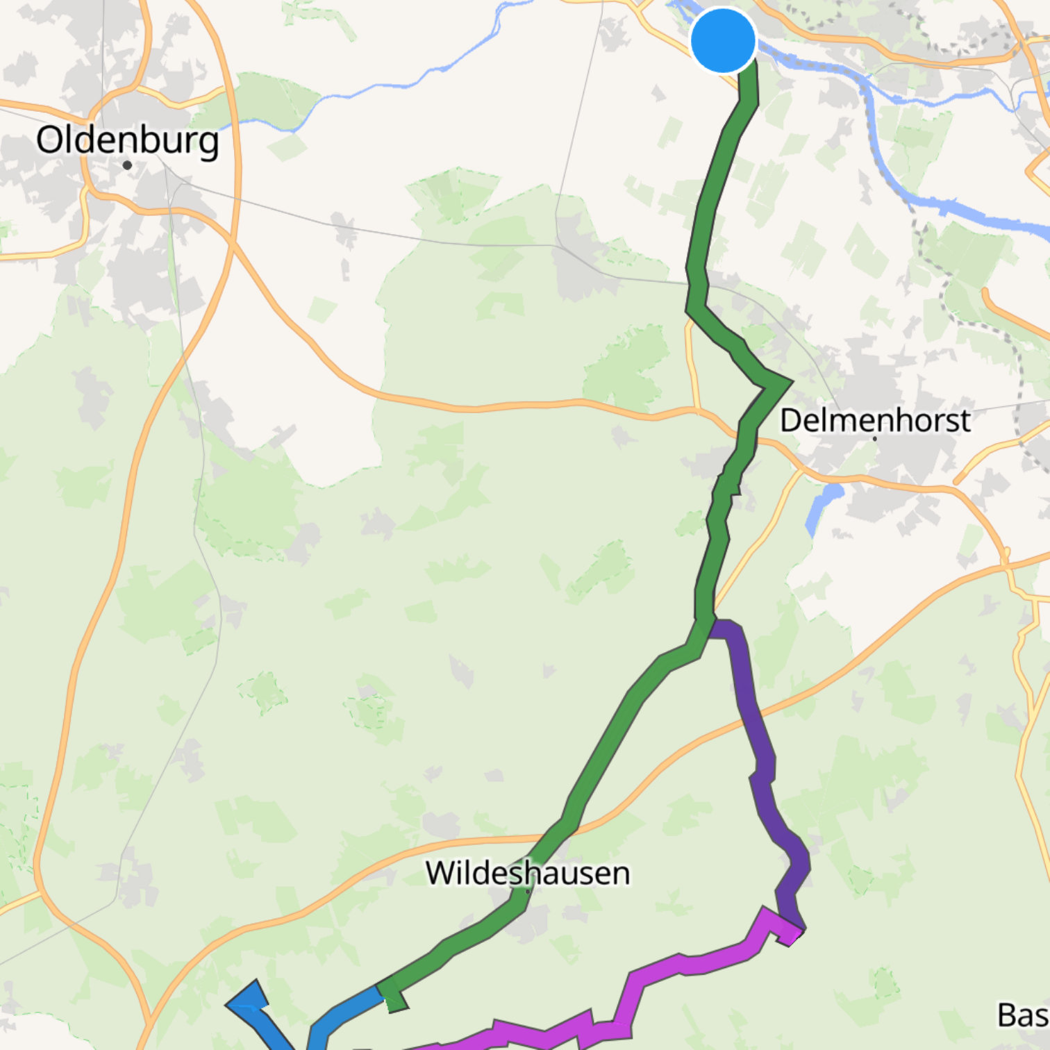Map itinerary