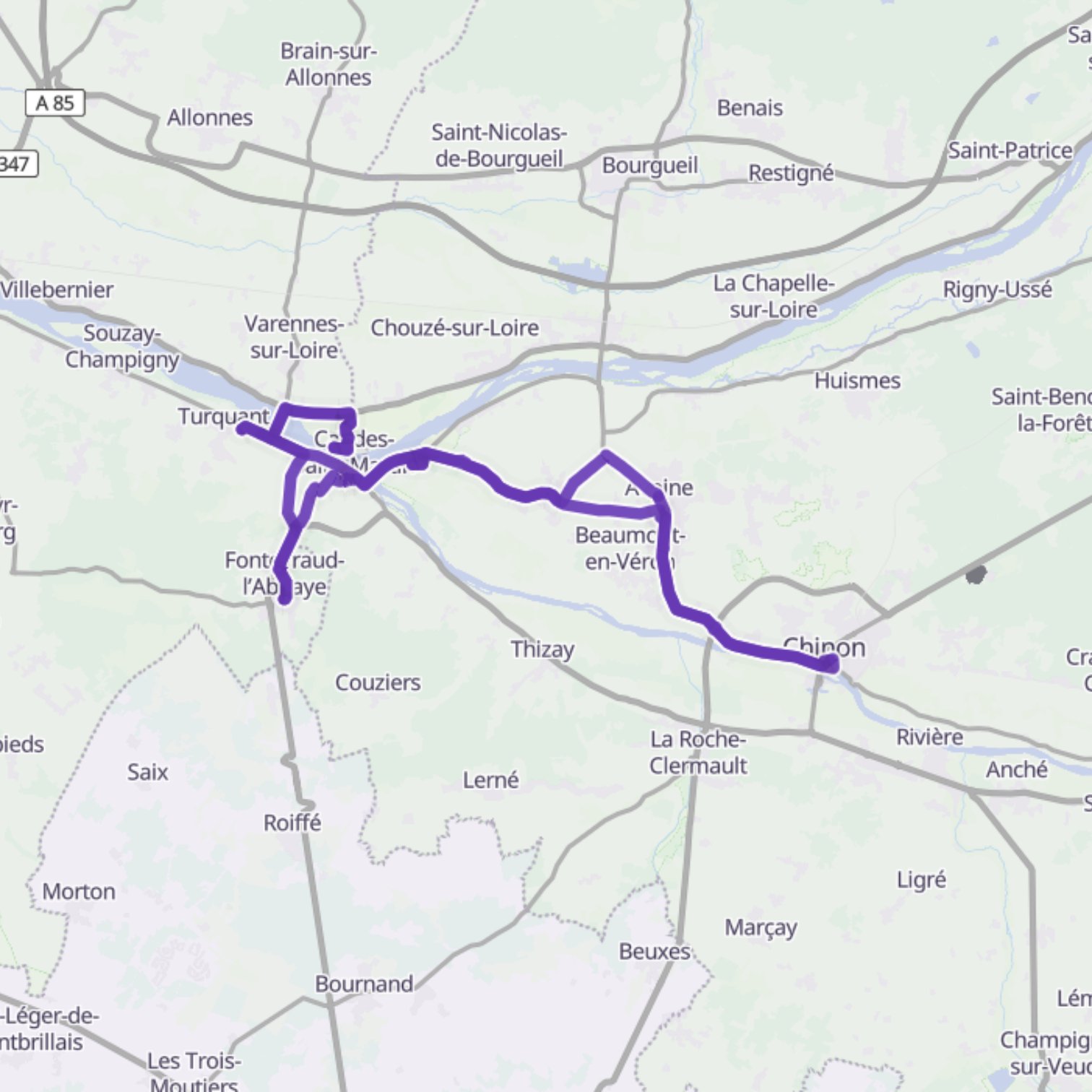 Map itinerary