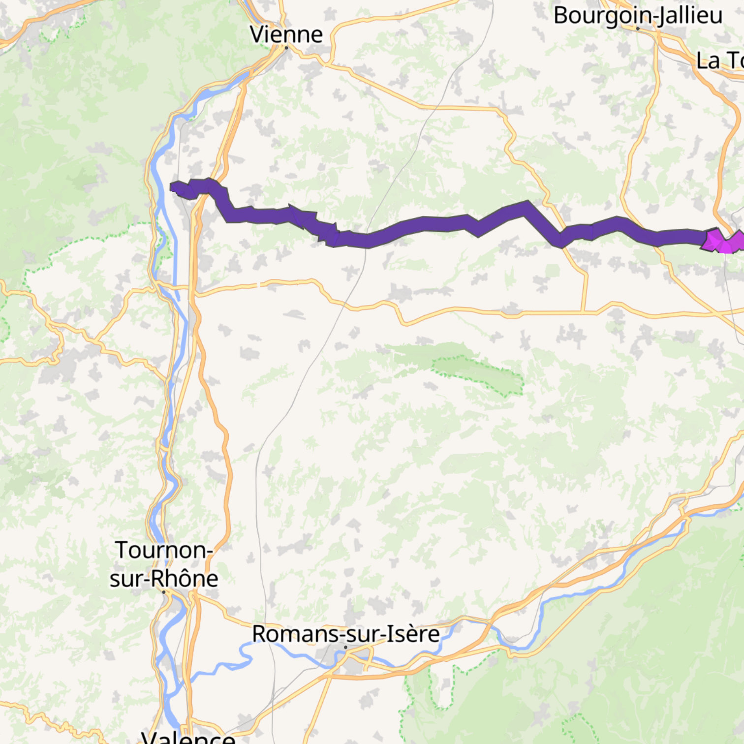Map itinerary