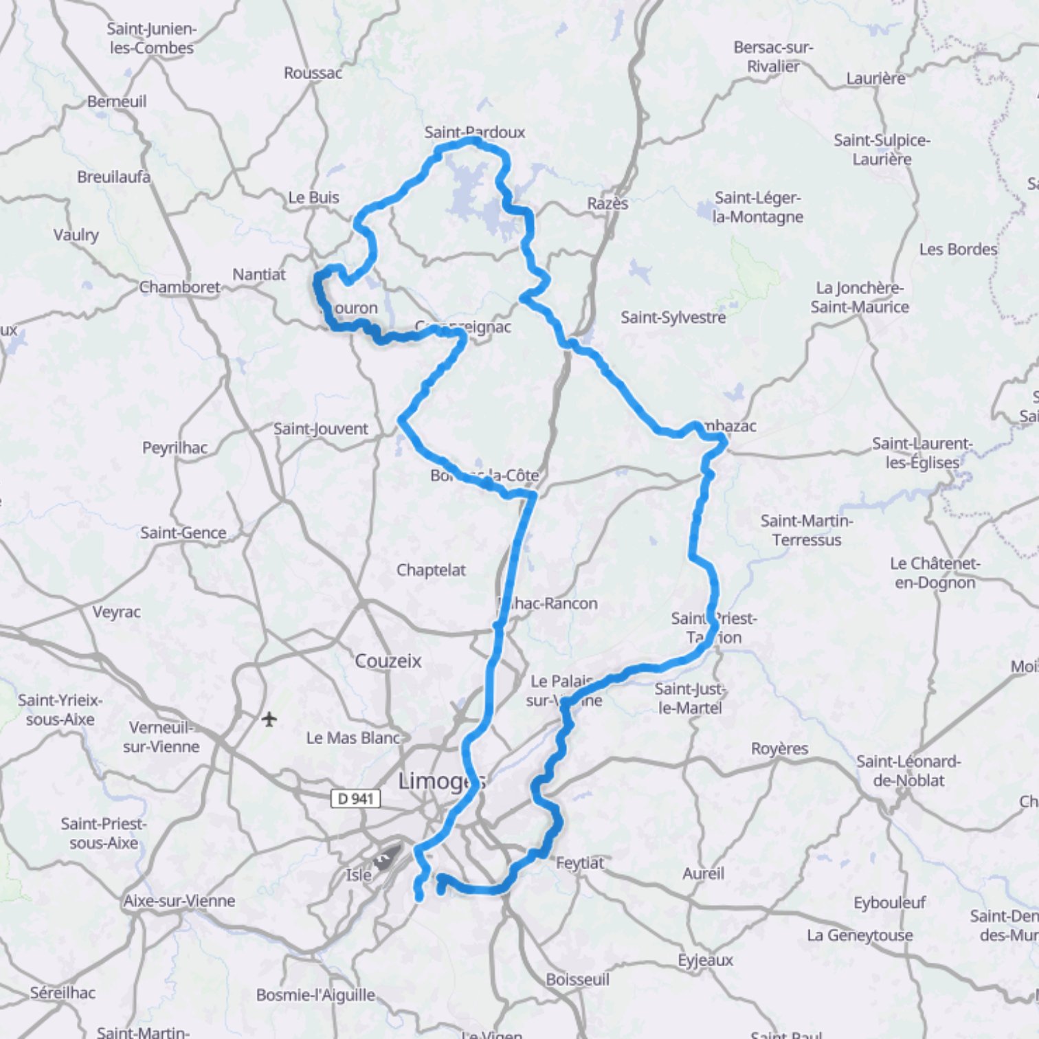 Map itinerary