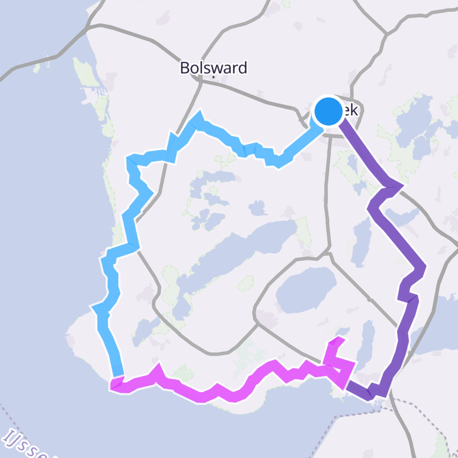 Map itinerary