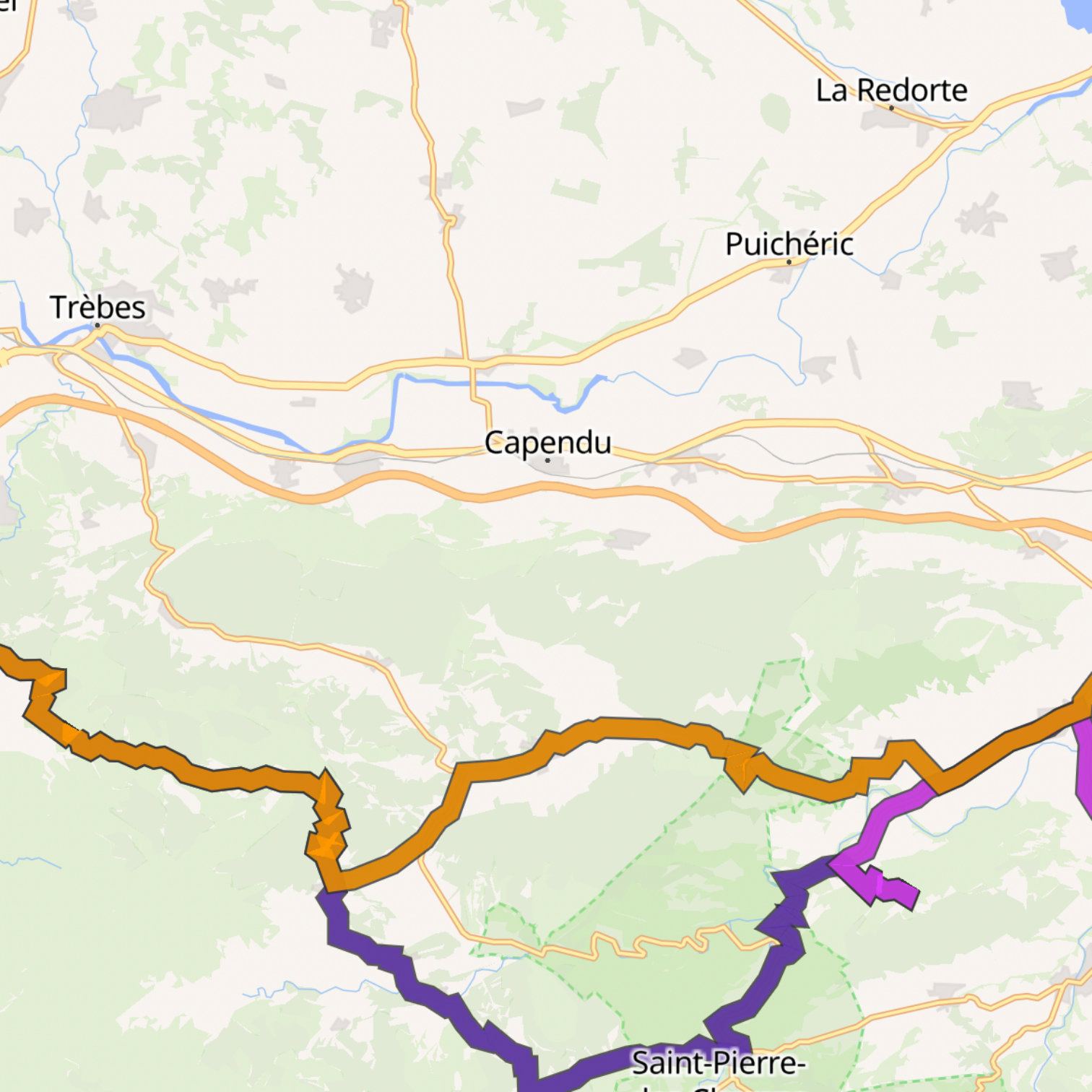 Map itinerary