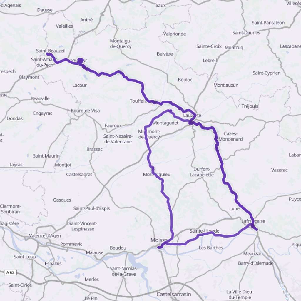 Map itinerary