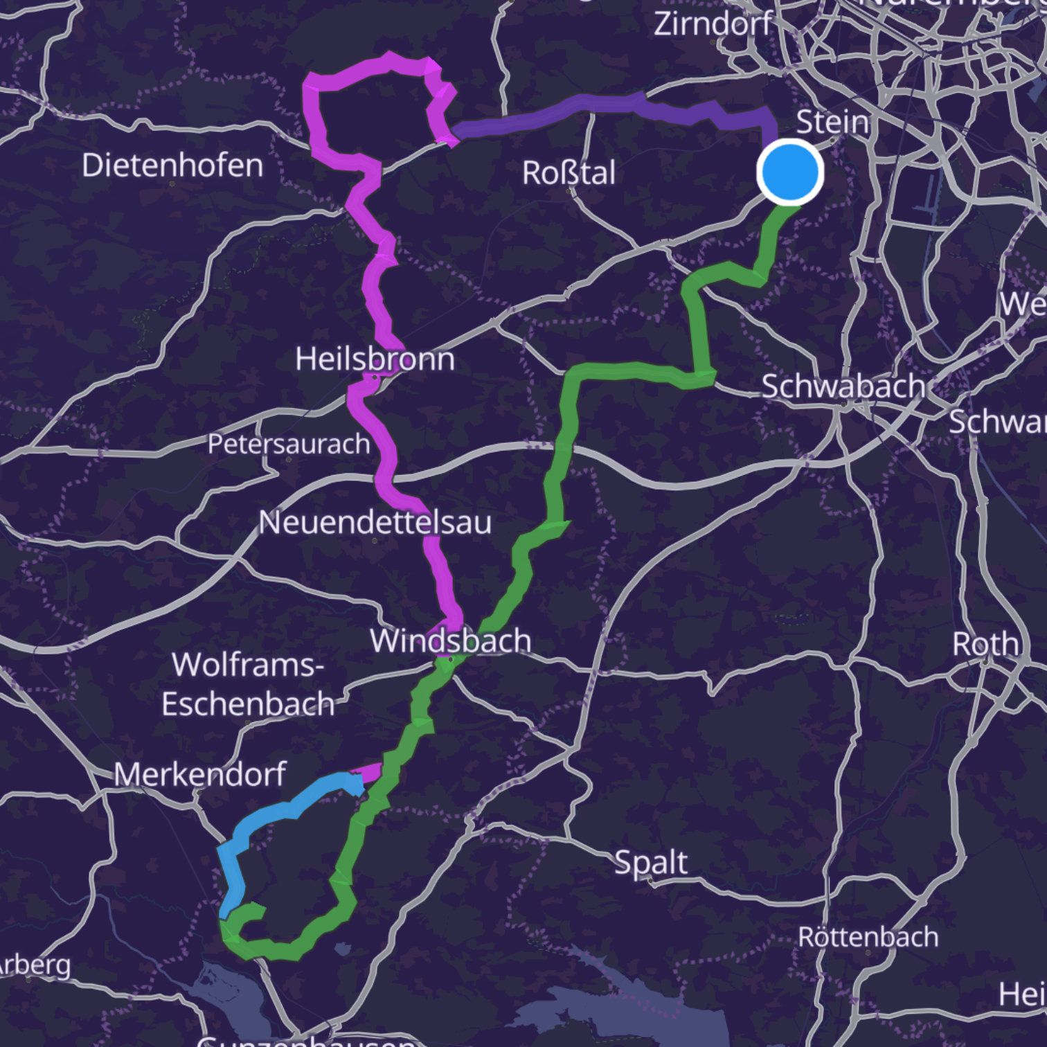 Map itinerary