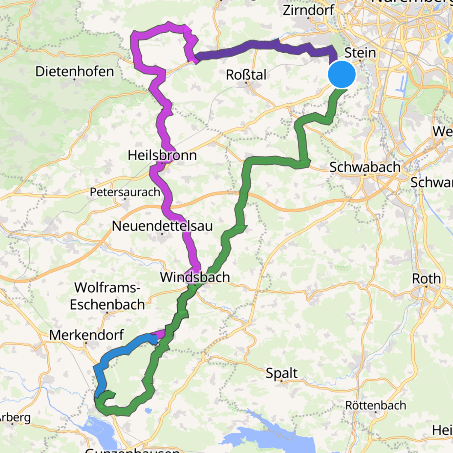 Map itinerary