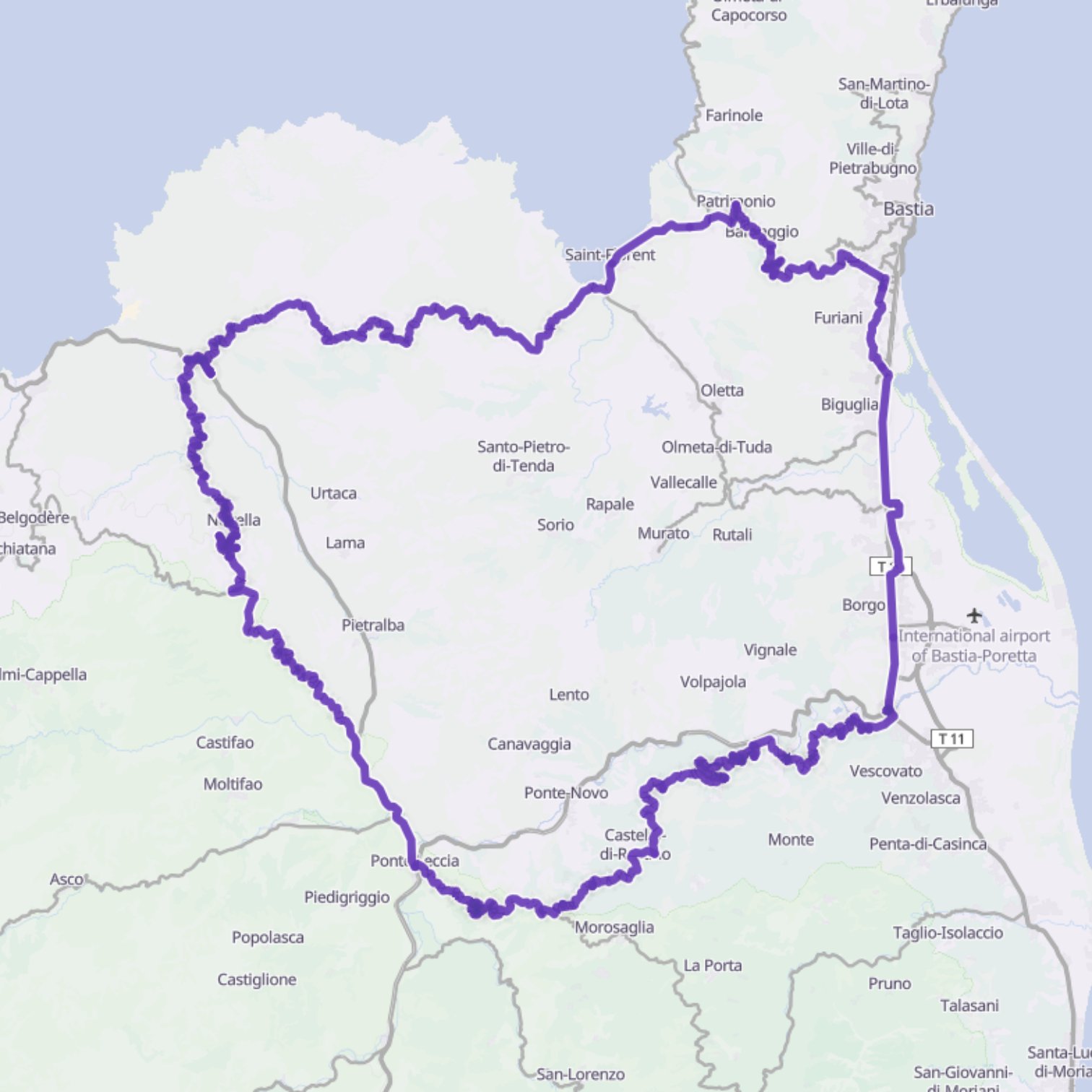 Map itinerary