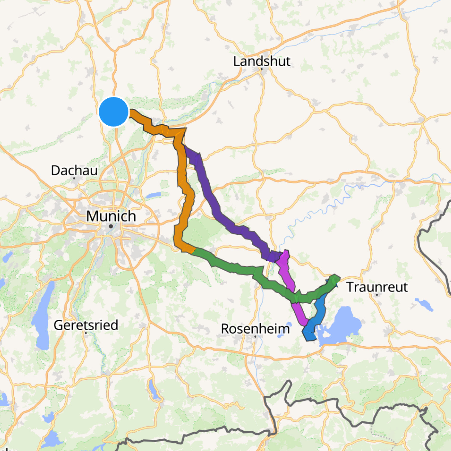 Map itinerary