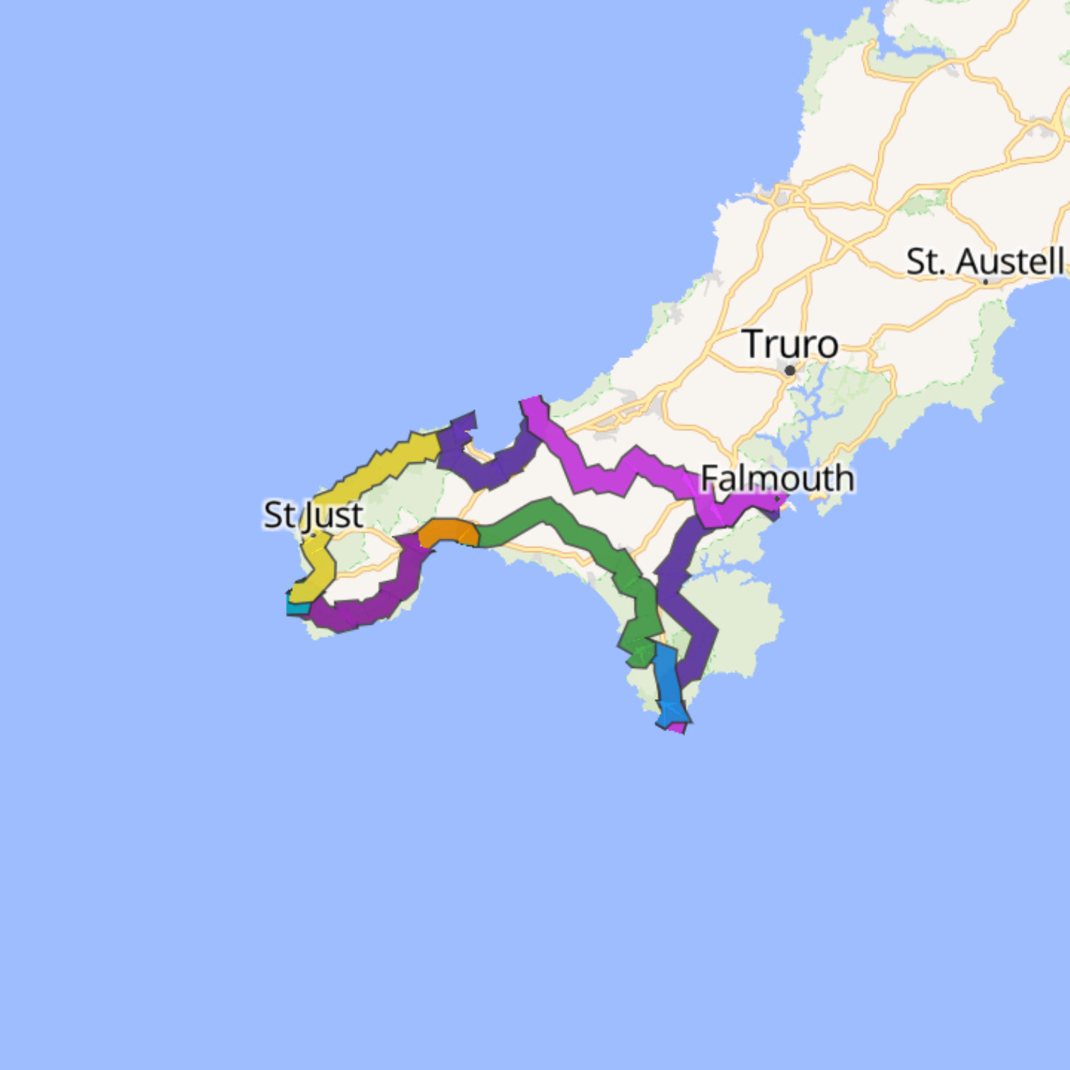 Map itinerary