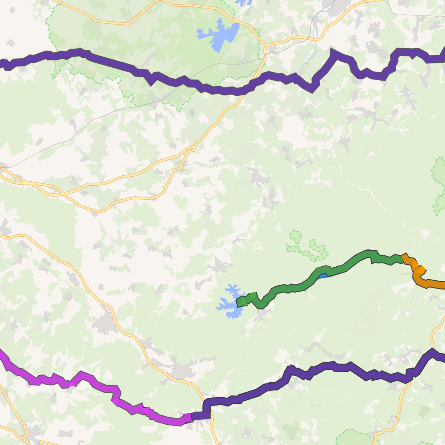 Map itinerary
