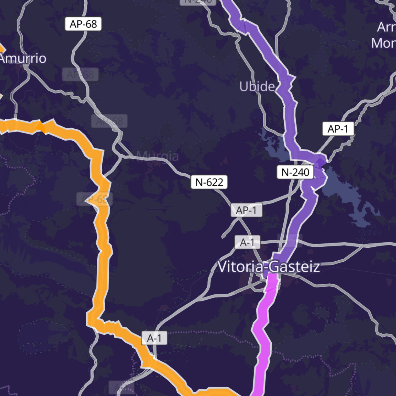 Map itinerary